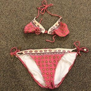 Xhilaration Pink Paisley Bikini